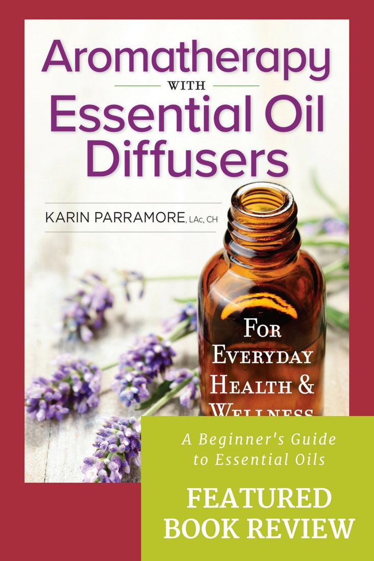 Aromatherapy with Essential Oil Diffusers by Karin Parramore is a beautiful black-and-white (and blue) 200-page book filled with information about using essential oils for health and wellness. Like the title suggests, the focus is on diffusing, but you’ll find more than that in this comprehensive book.