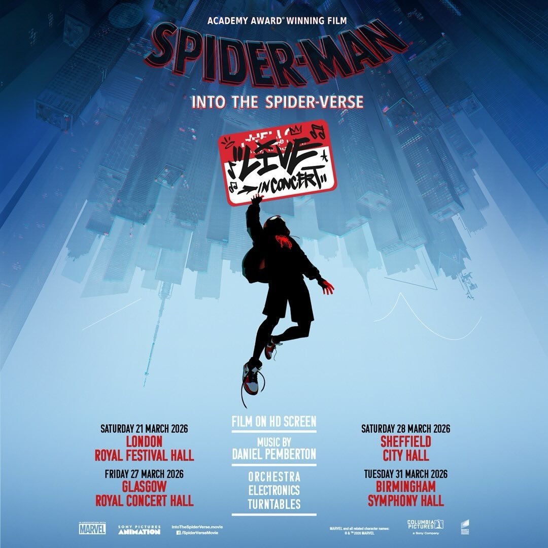 #Repost @senblaconcerts
・・・
Spider-Man: Into the Spider-Verse, Live In Concert is coming to London&rsquo;s Royal Festival Hall on Saturday 21st March 2026. Watch the Academy Award&reg; winning film on a huge HD screen, accompanied by a live orchestra