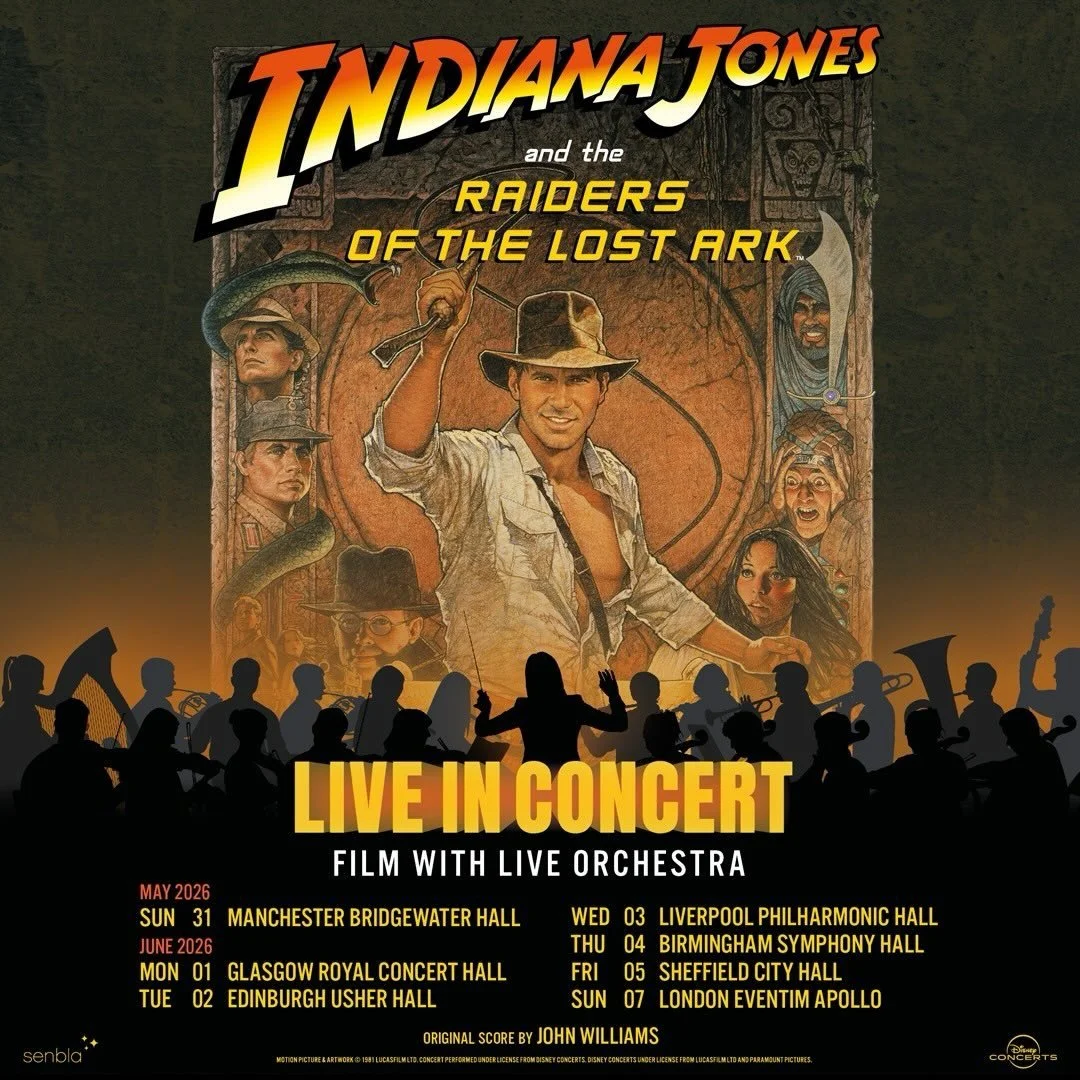 #Repost @senblaconcerts
・・・
🎬✨

Indiana Jones And The Raiders Of The Lost Ark&trade; Live in Concert is coming to the UK in May &amp; June 2026! Experience John Williams&rsquo; GRAMMY&reg; Award-winning score performed live to picture on a spectacul