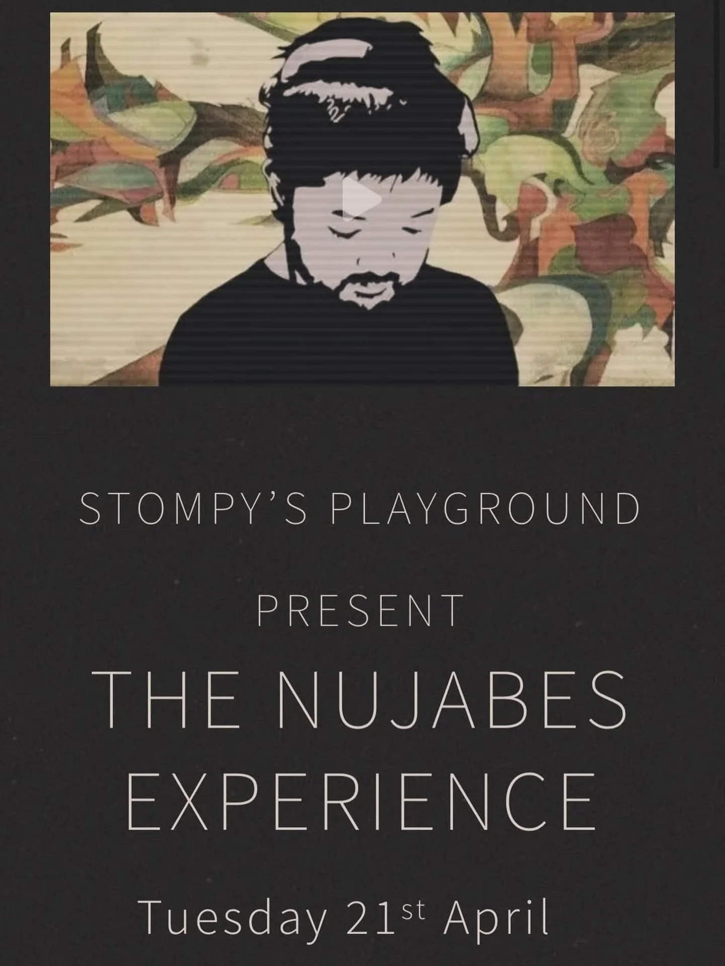 #Repost @stompysplayground
・・・
We&rsquo;re back @thejazzcafe on 21st April for a special night of Nujabes music, alongside the wonderful @drchimaanya 

Ticket link in bio.