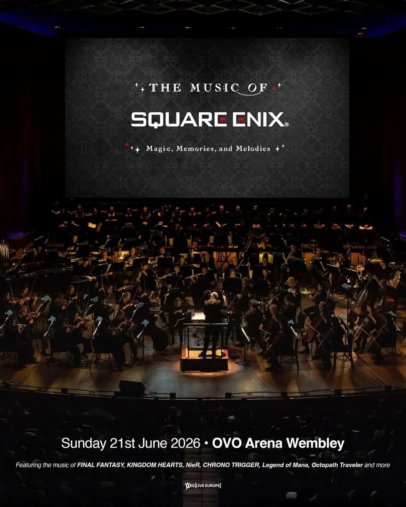 #Repost @tegliveeurope
・・・
NOW ON SALE | The Music of SQUARE ENIX - Magic, Memories, and Melodies! 

Relive the stories, emotions, and adventures of FINAL FANTASY, NieR, CHRONO TRIGGER, KINGDOM HEARTS, and more, all in one spectacular symphonic conce