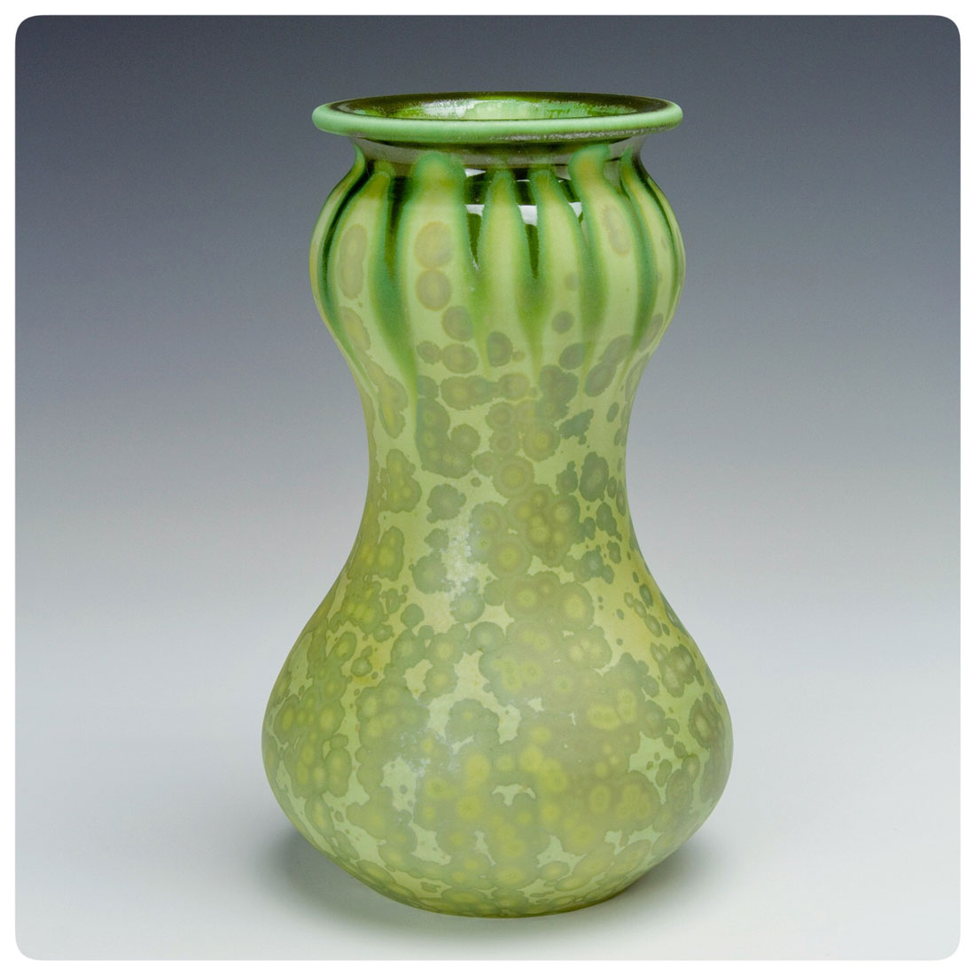 Copy of Crystalline molybdenum matte vase made by Bruce Gholson | Bulldog Pottery | Seagrove | North Carolina