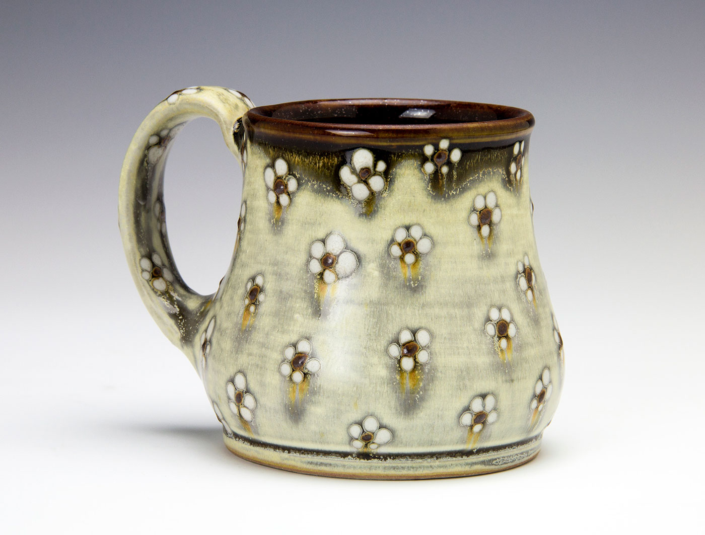 White-flower-dot-contemporary-clay-mug-Samantha-Henneke-Seagrove-Pottery.jpg