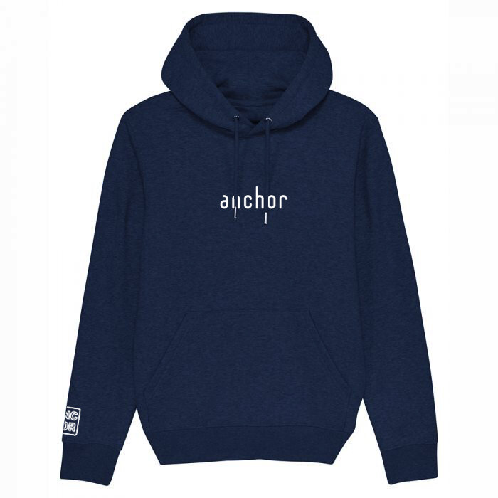 Navy Anchor Hoodie