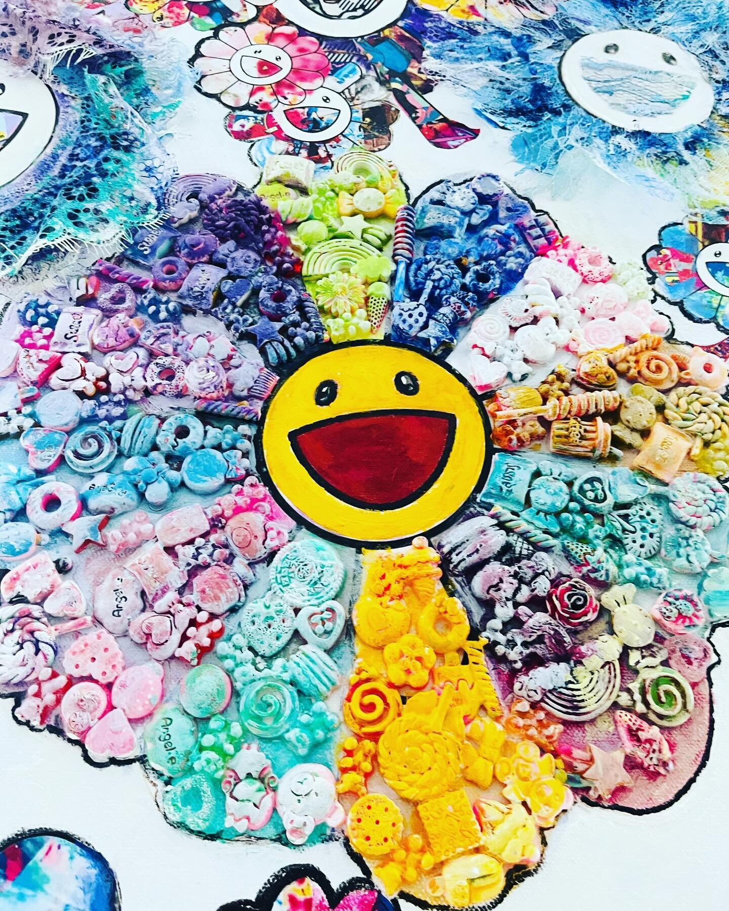 the Smiley Flowers 
celebrating #internationalwomensday #womens #womensday 

inspired by Murakami, each flower serves as a canvas adorned with empowering imagery that celebrates the strength and resilience of women. layering between found media and m