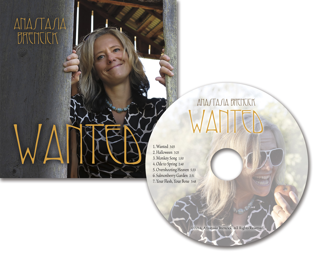 CD design for singer/songwriter , design and printing
