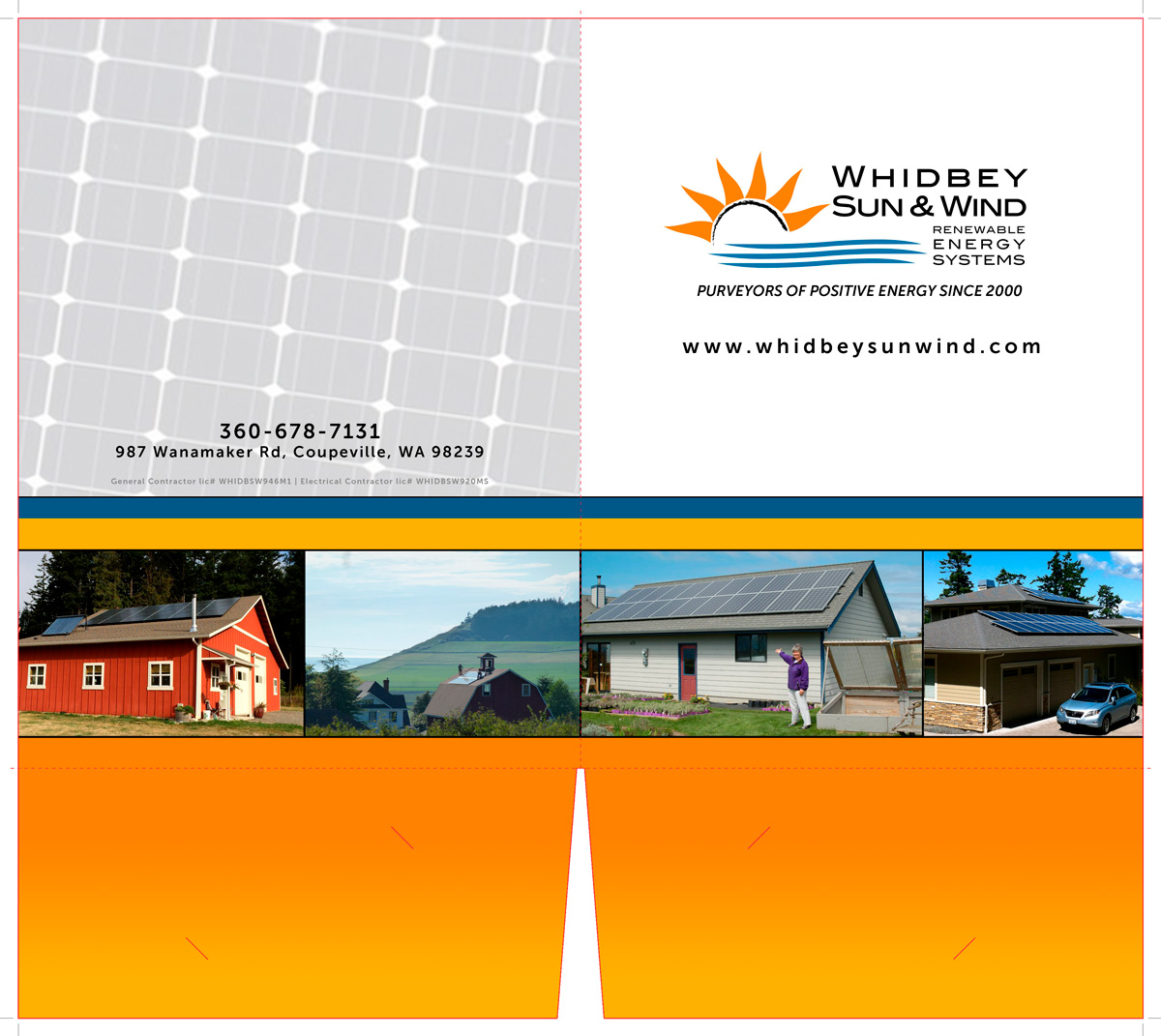 Presentation folder design for solar energy company , design and printing