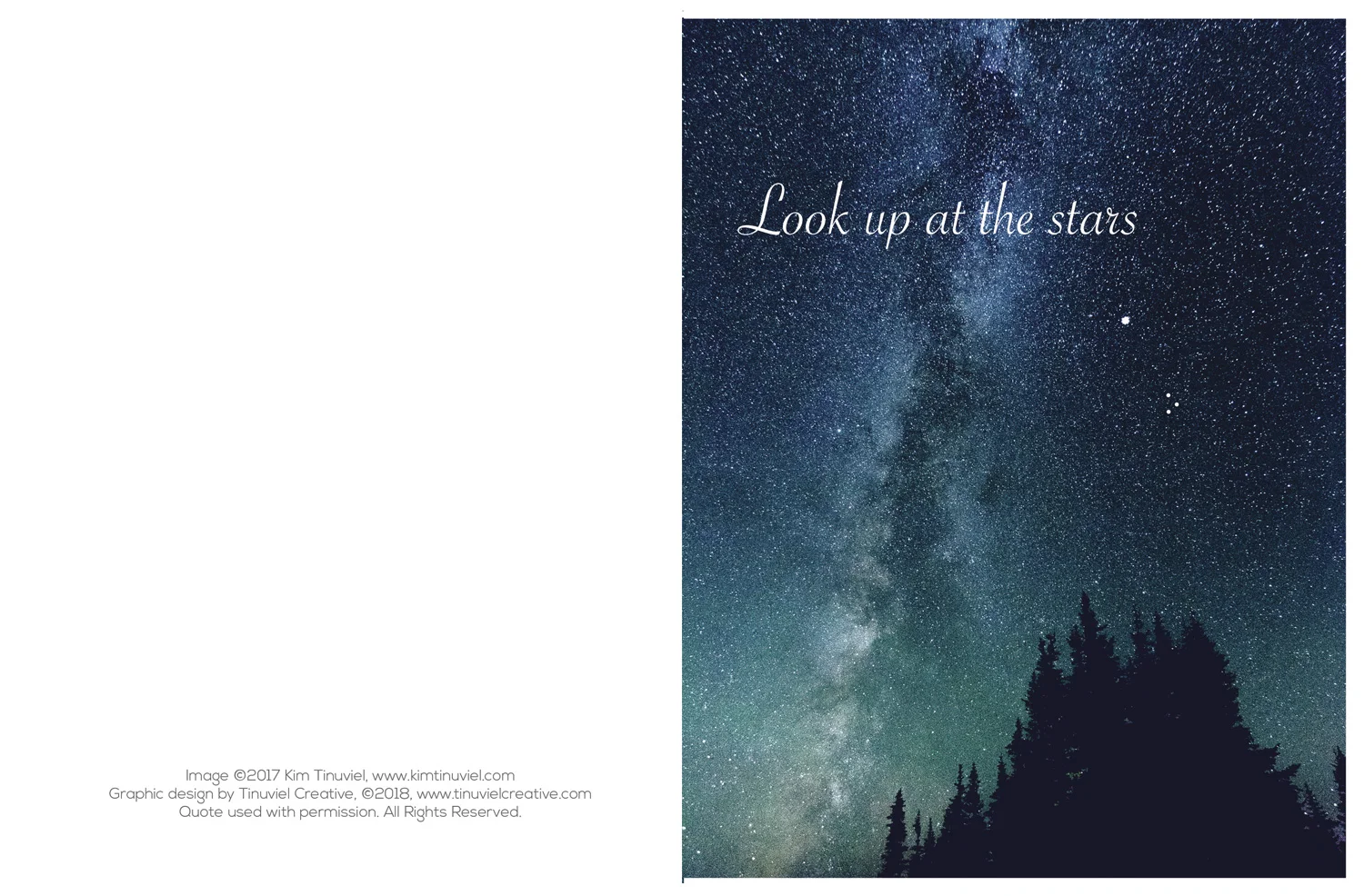 Greeting card with original photograph
