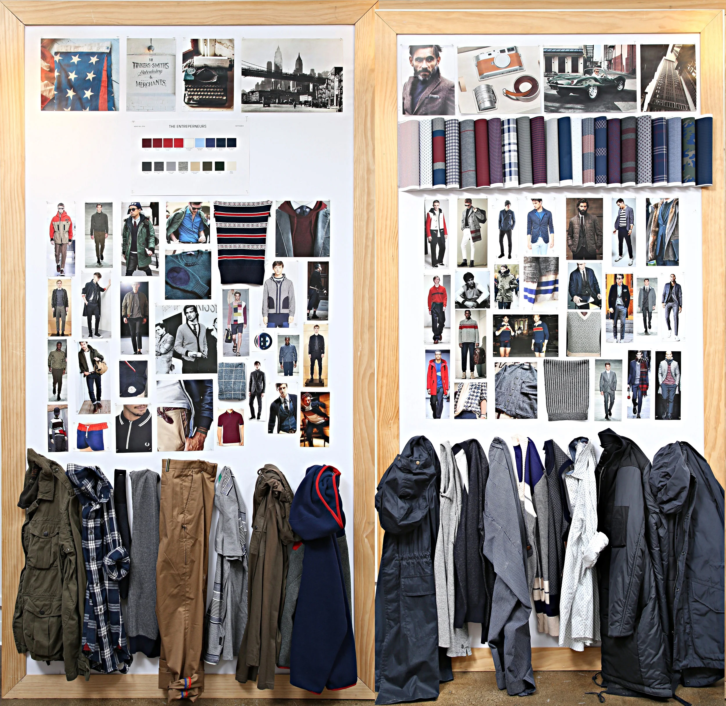   The Entrepreneurs  inspire this second delivery where Old World culture meets New World confidence. &nbsp;Fashion is both practical and relaxed, showcasing contemporary interpretations of suiting alongside military &amp; romantic references. &nbsp;