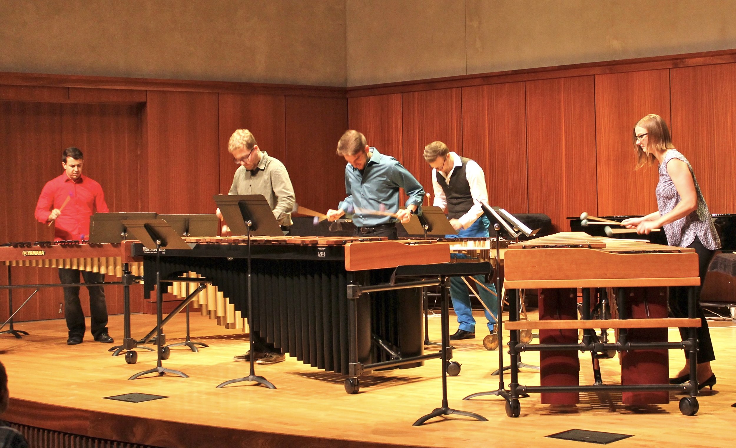 HMEnsemble performing on tour at Luther College, Decorah, Iowa in 2016.