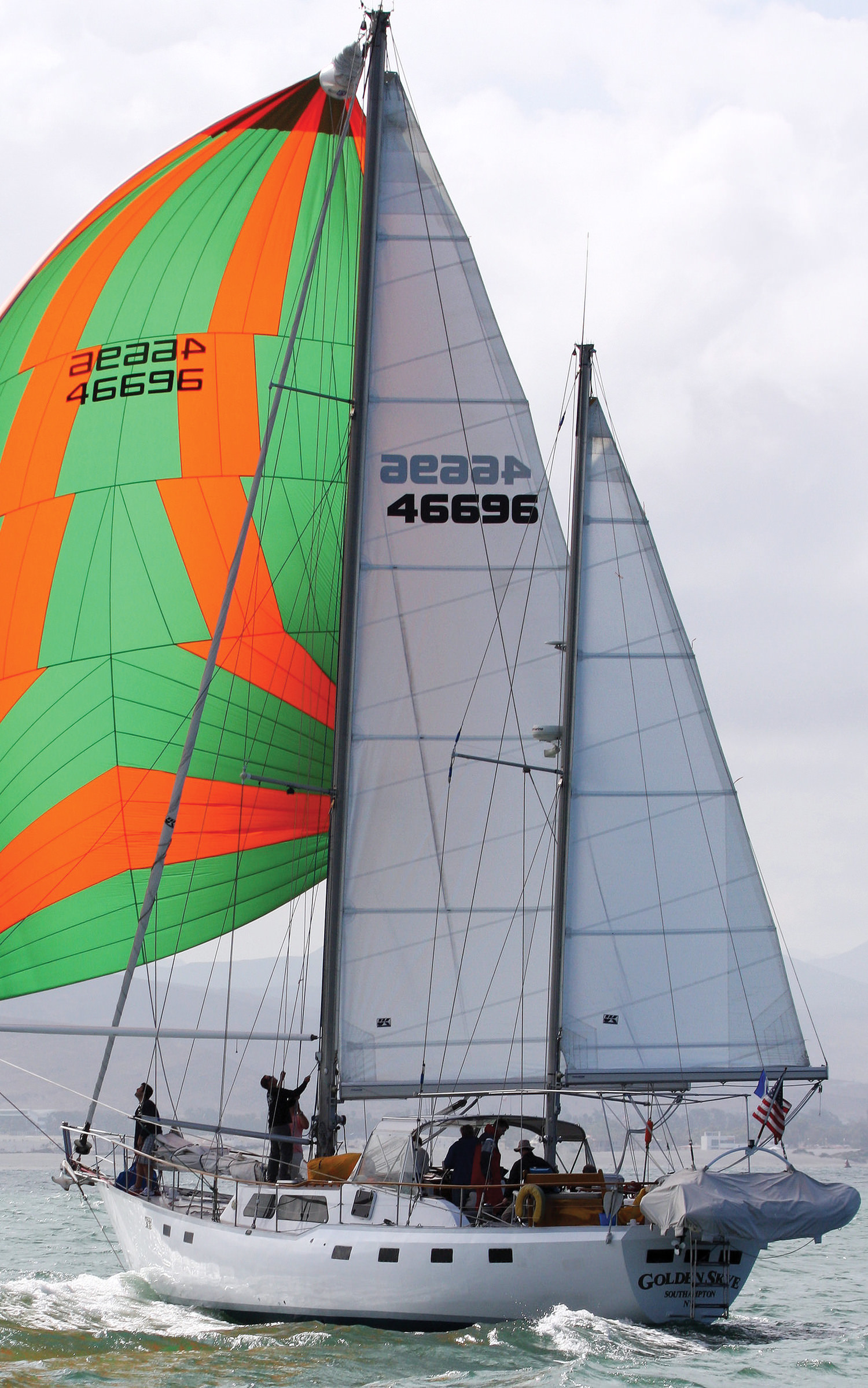 Titanium Double Taffeta fully battened mainsail.