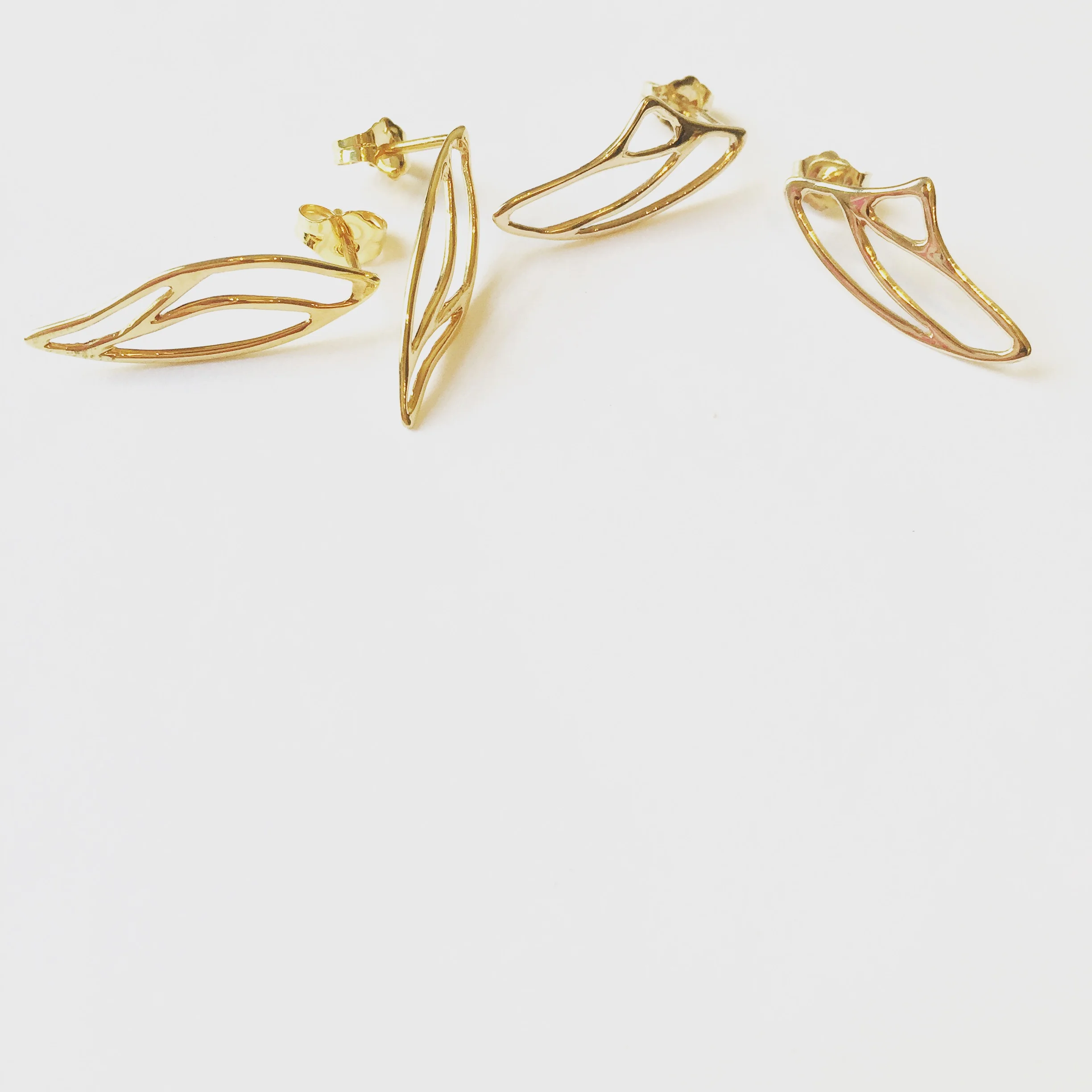 Studs Gold Butterfly