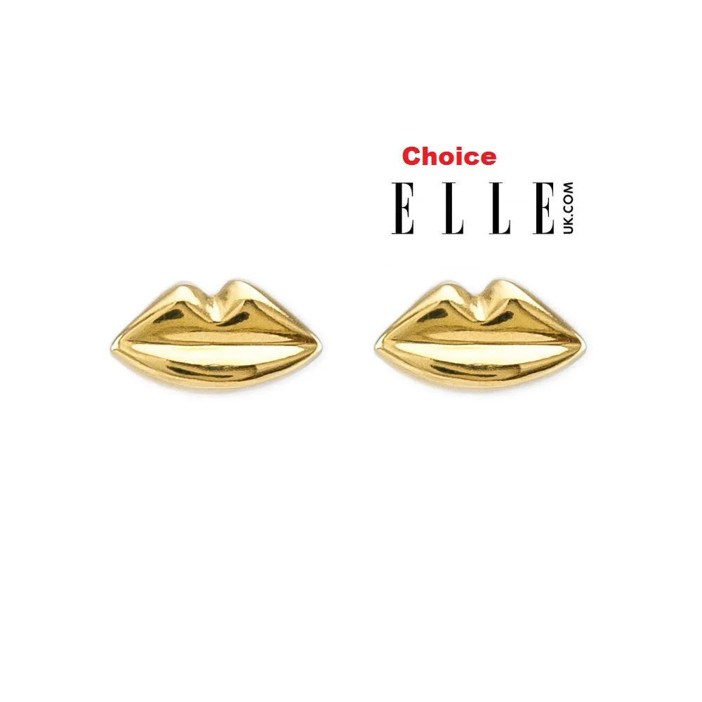 Earrings Small Gold Kisses