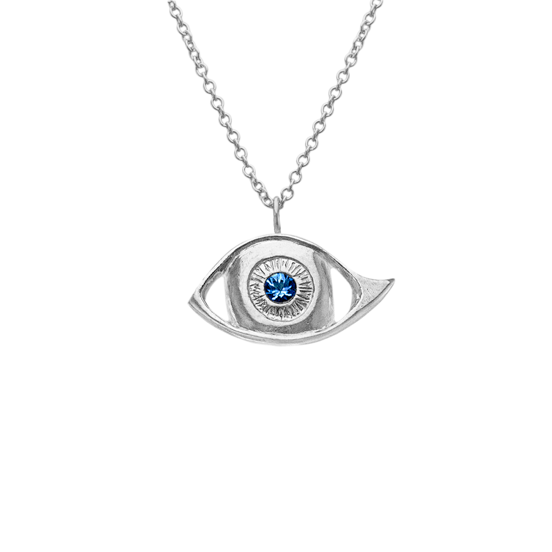 Necklace Sapphire Evil Eye