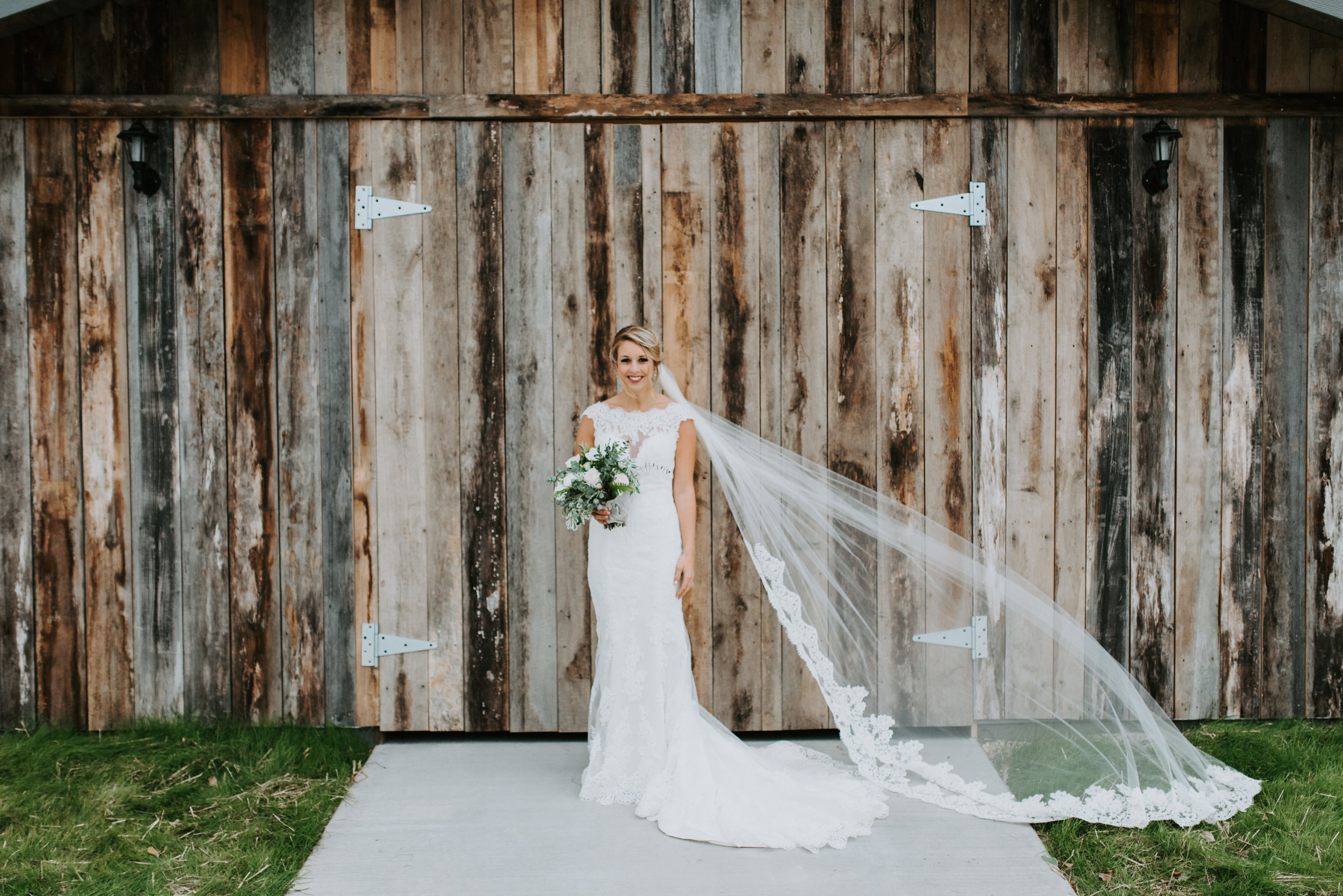 veil blowing in the wind distressed wood barn