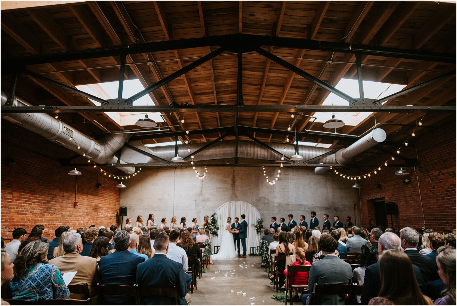 the standard wedding ceremony wide shot