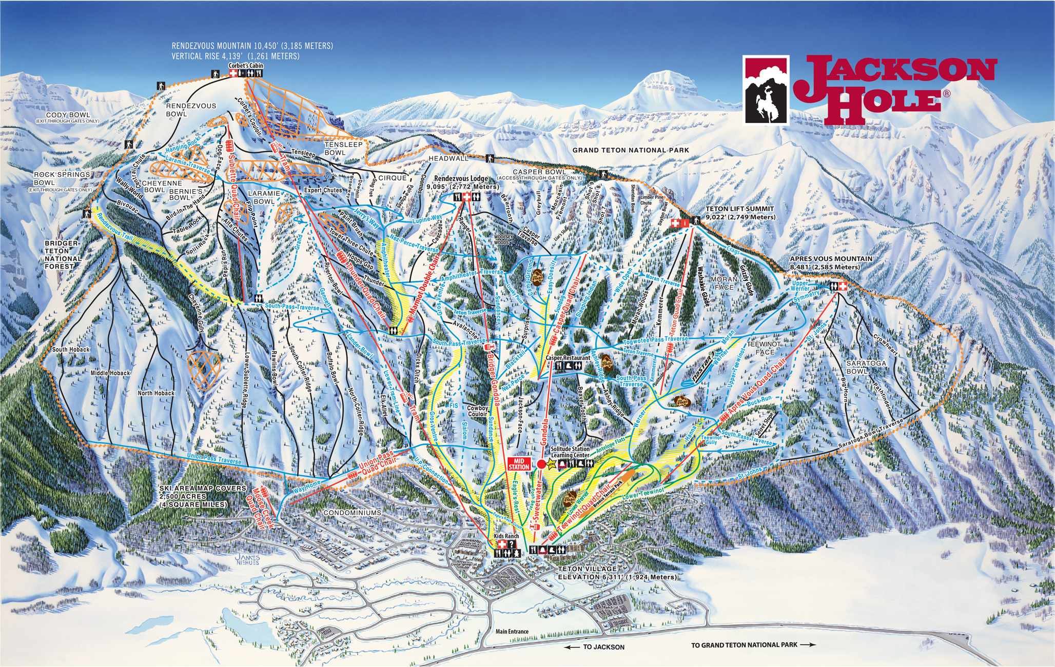 Explore Jackson Hole Winter Trail Map