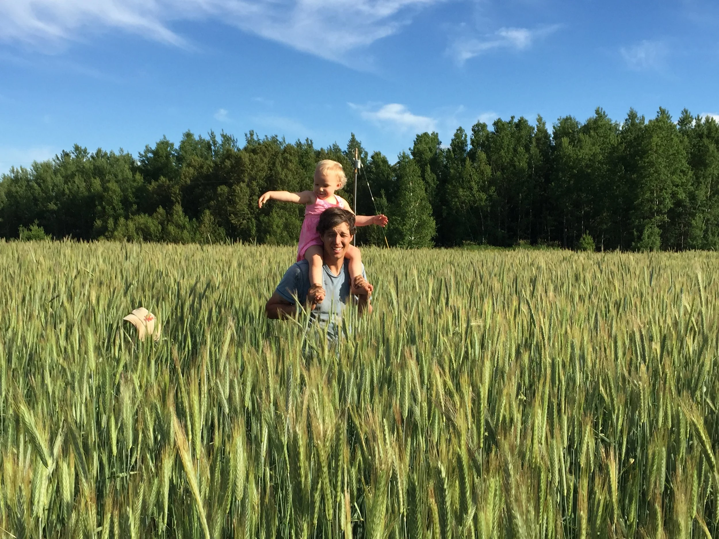 The kiddo likes messing with my hats