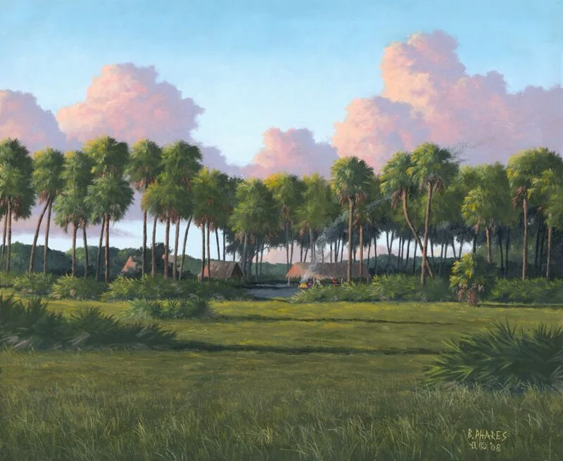 "Seminole Camp at Brighton"