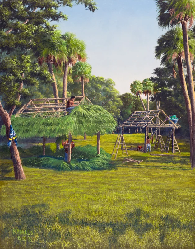 Chickees Under Construction