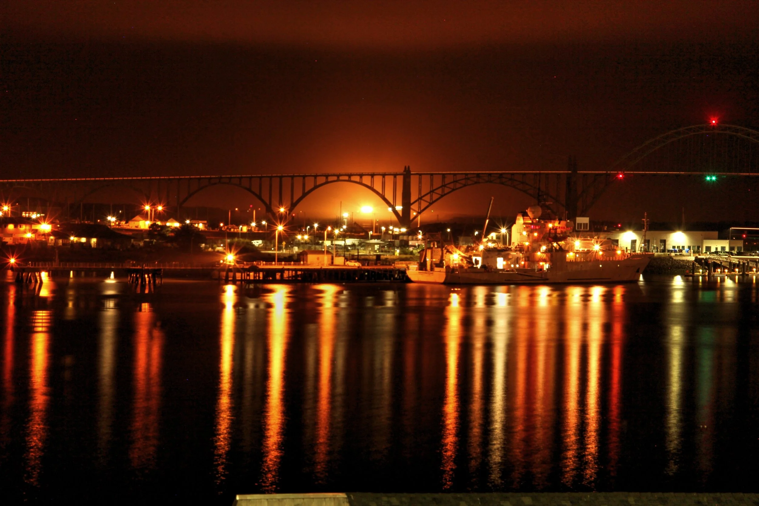 Newport Harbor at night (3).jpg