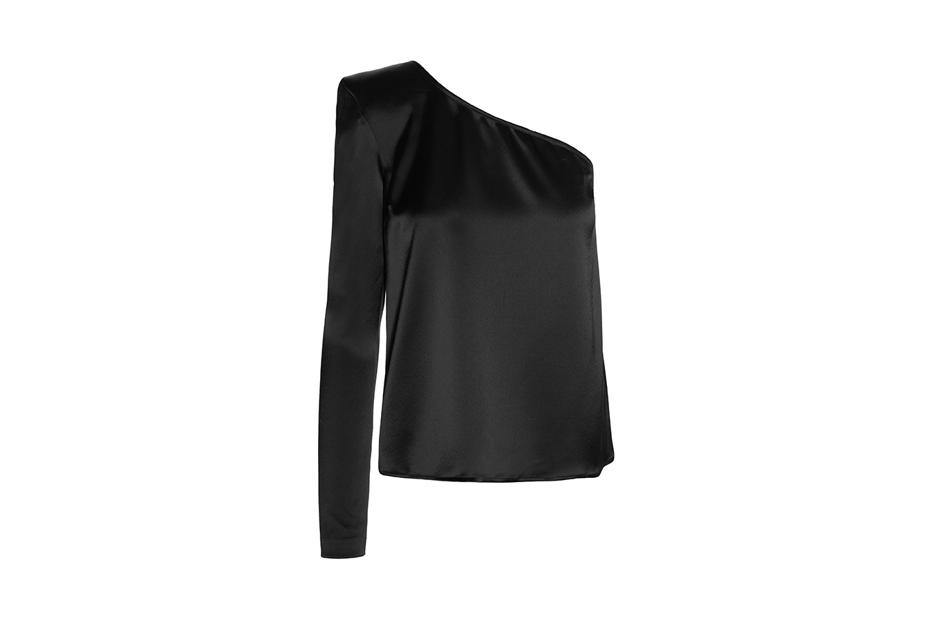 Camisa asimétrica negra Anonymous Closet