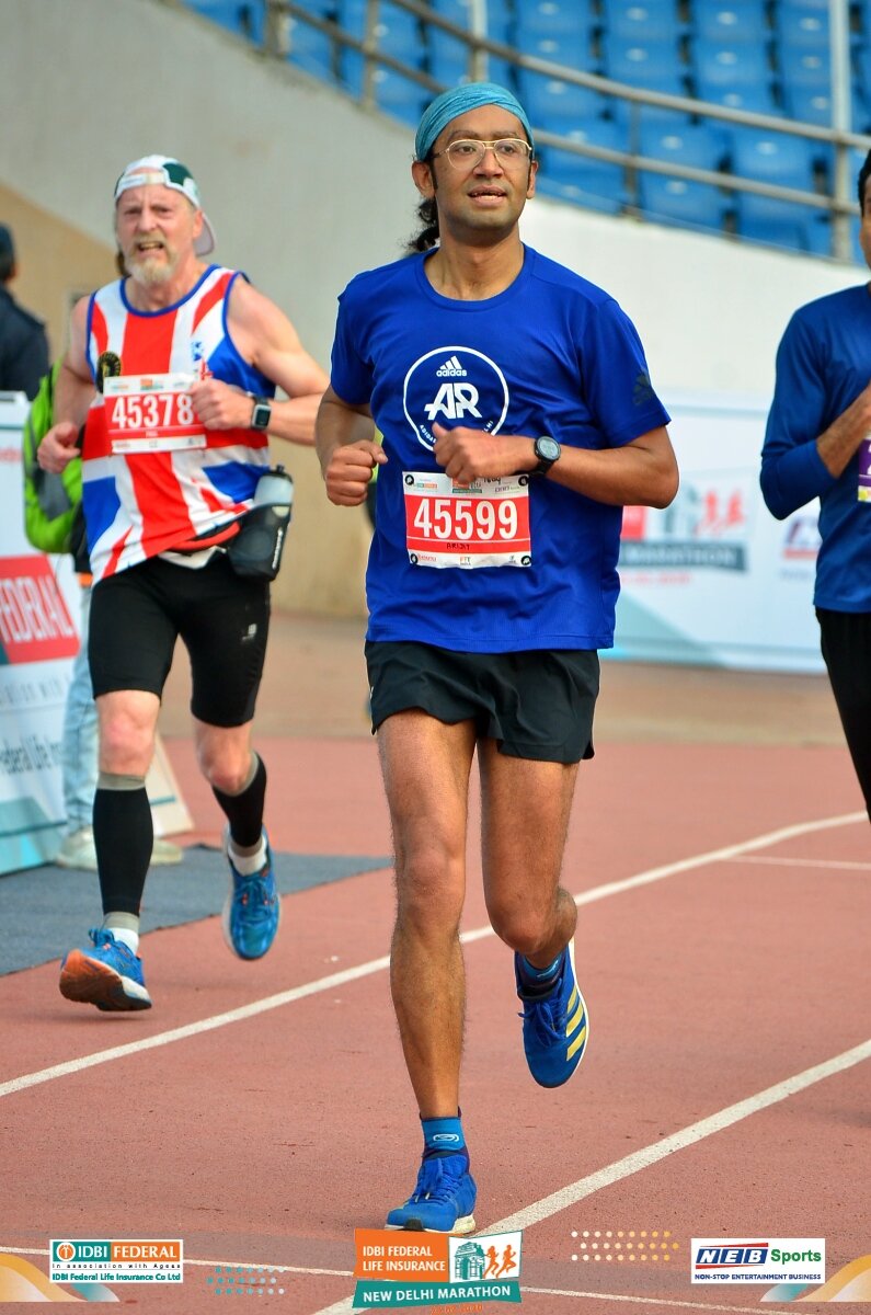 Last 50 metres. Sprinting to the finish!