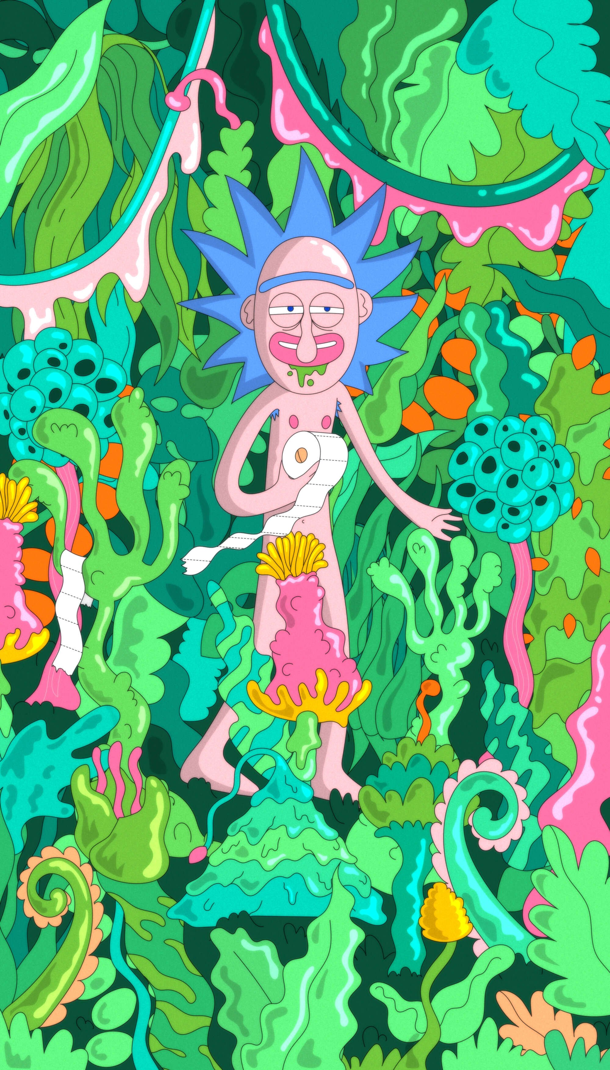 Rick and Morty, Adult Swim, psychedelic