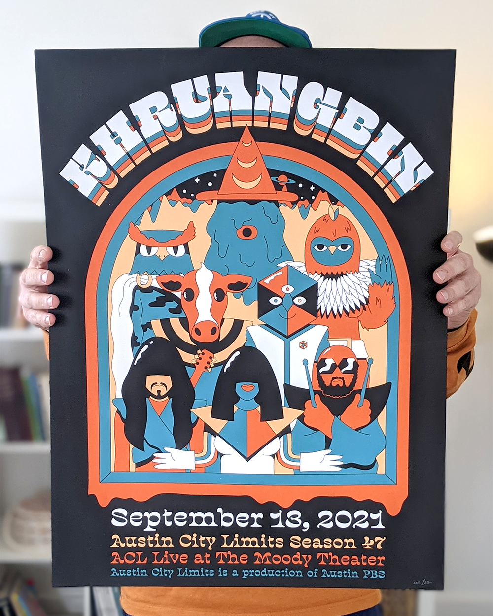 khruangbin ライブポスター Charitybuzz: Signed Khruangbin Poster from the Germania Insurance