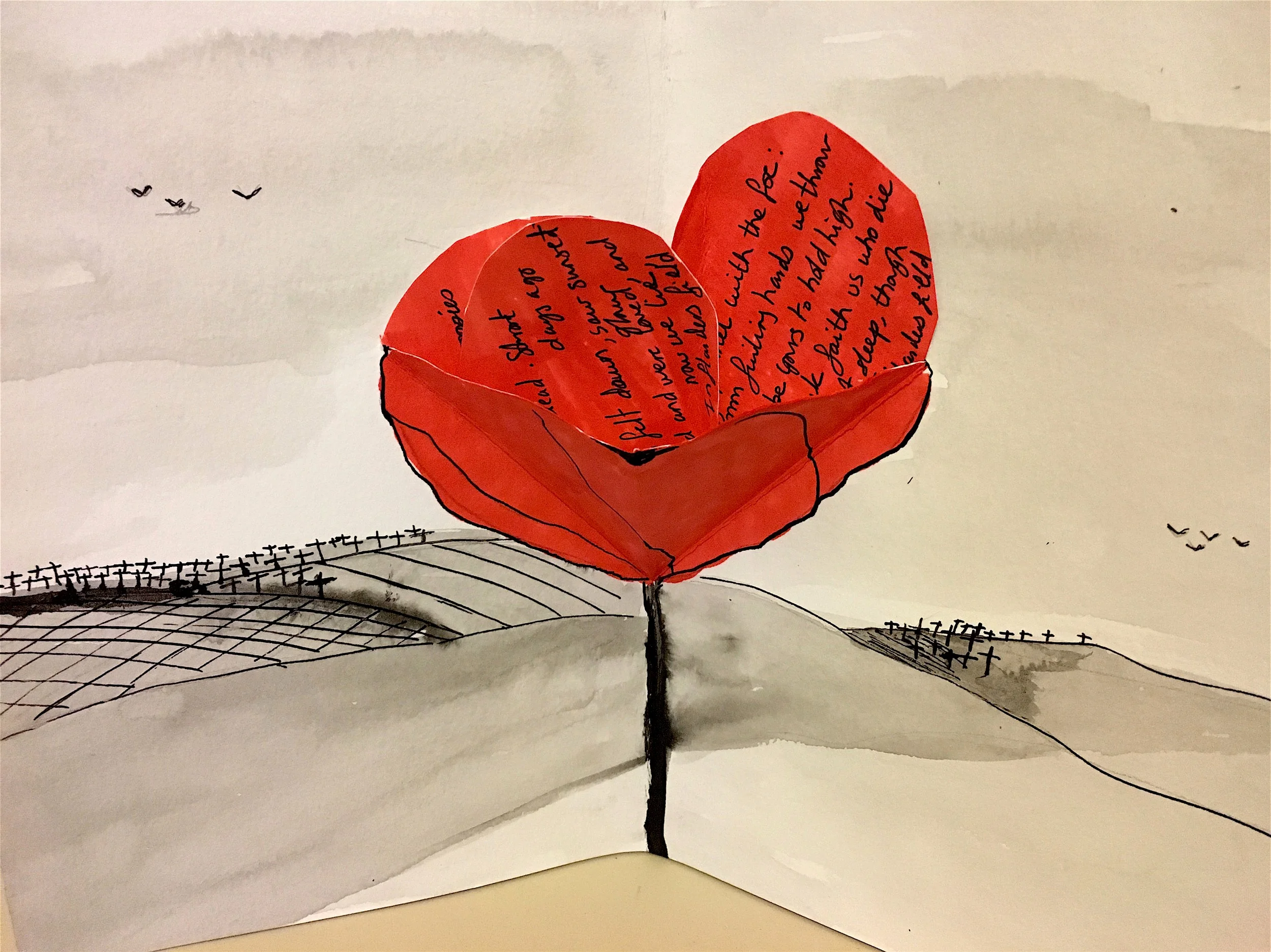 Pop Up Illustration - Remembrance Day