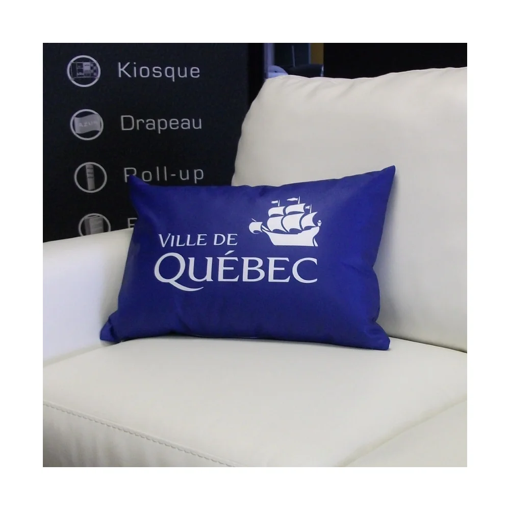 Coussin déco 20''x14'' impression recto/verso