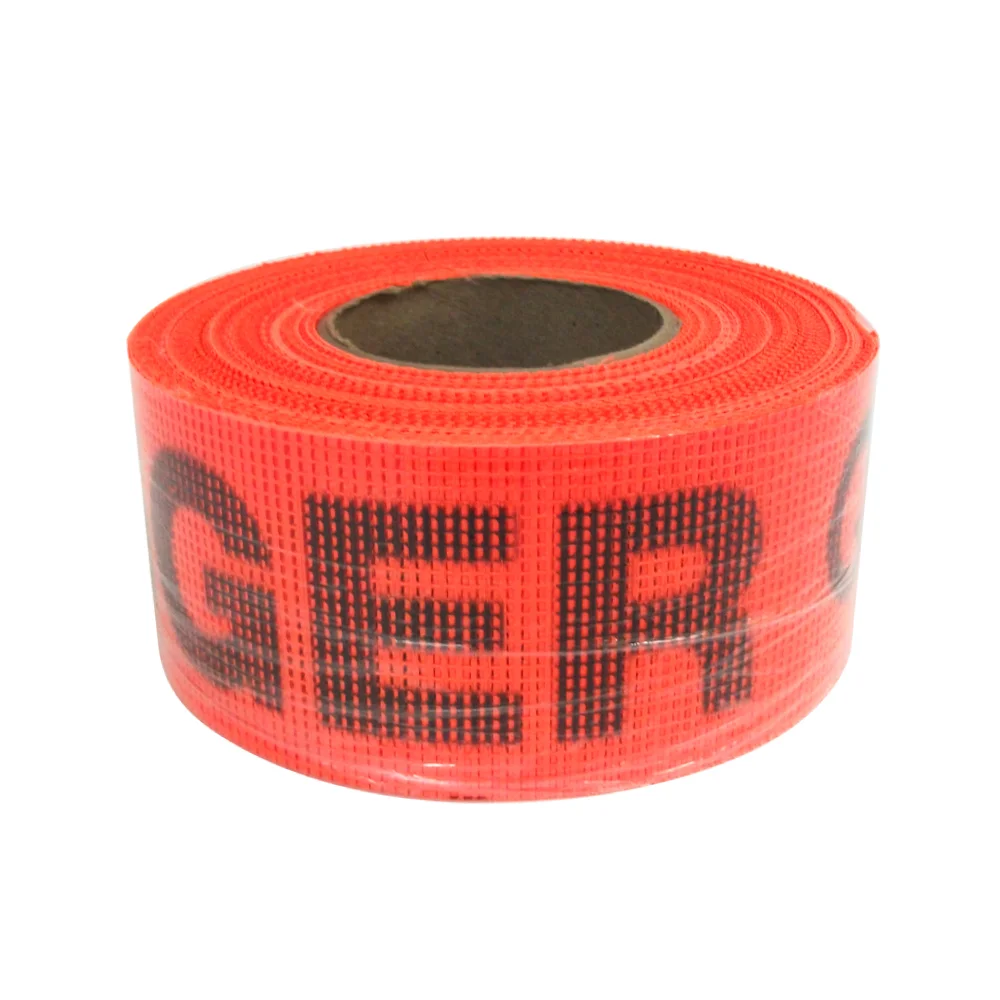 Ruban treillis pvc orange ''Danger'' 300'