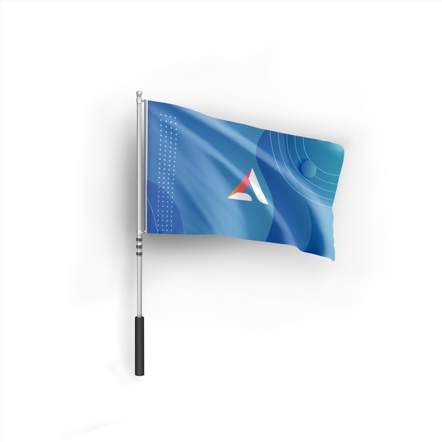 Drapeau télescopique