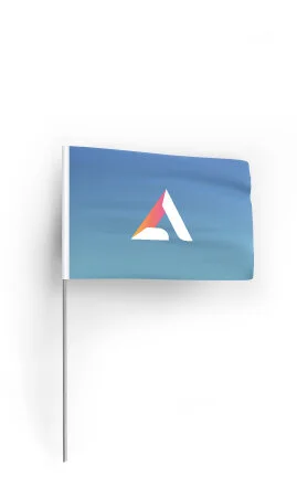 vecteur de drapeaux promotionnels, ensemble de modèles isolés. drapeaux
