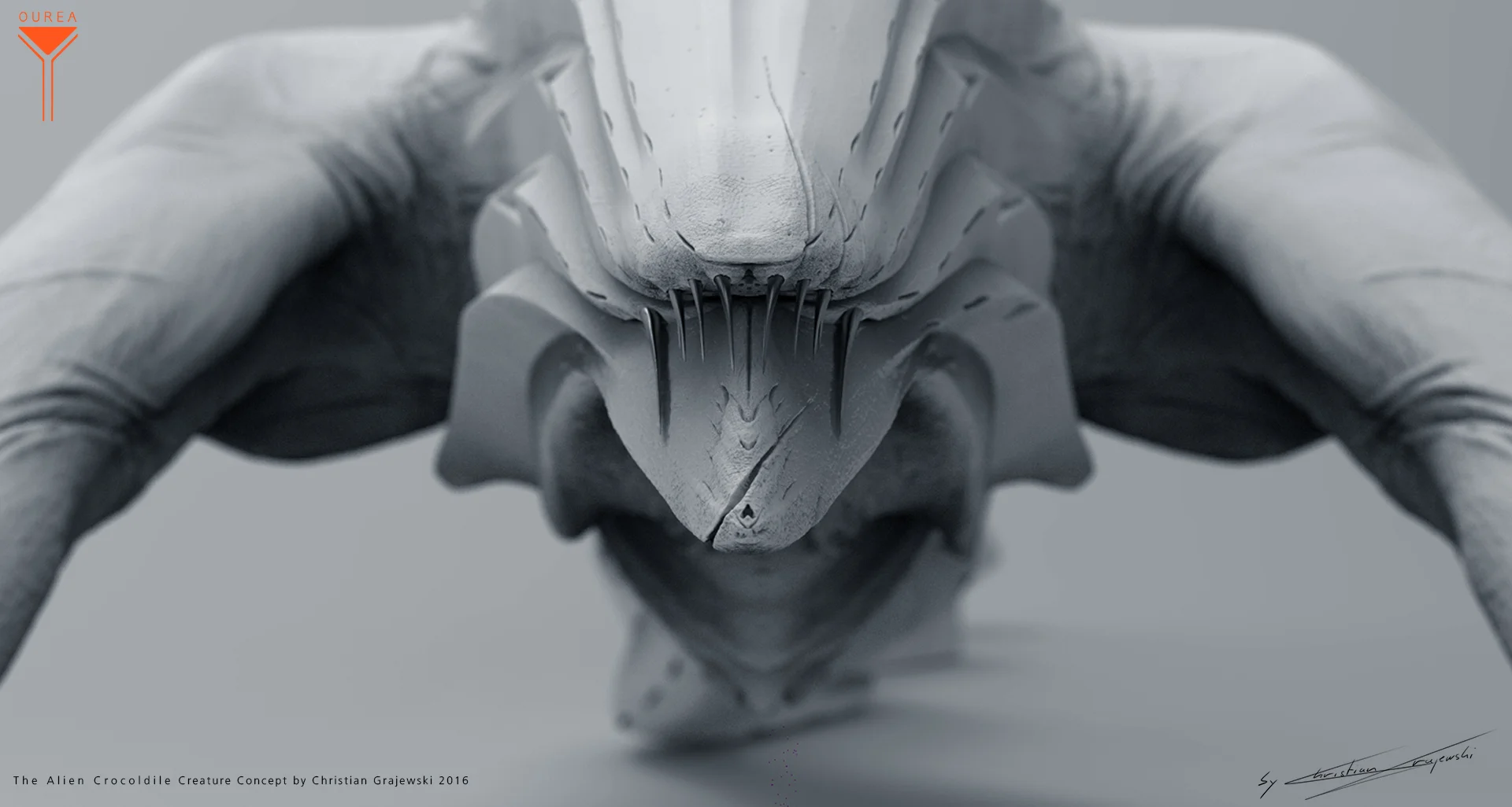 The Alien Crocodile Creature Concept 02 by Christian Grajewski.jpg