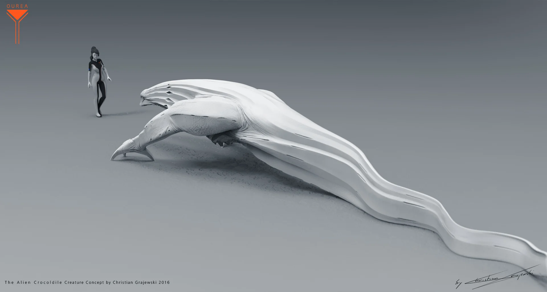 The Alien Crocodile Creature Concept 03 by Christian Grajewski.jpg