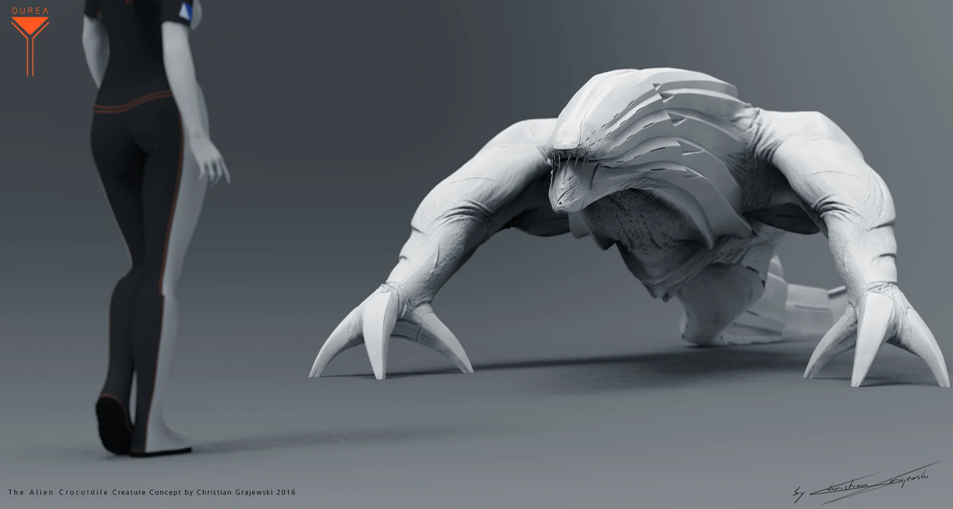 The Alien Crocodile Creature Concept 04 by Christian Grajewski.jpg