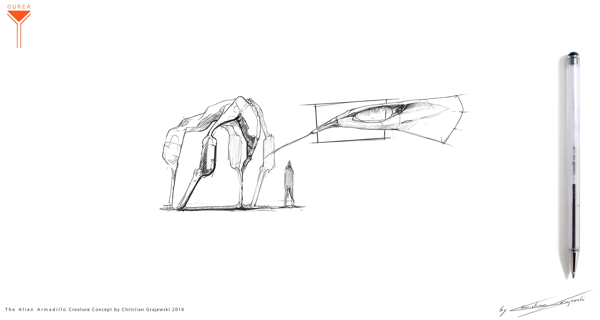 The Alien Armadillo Creature Concept 01 by Christian Grajewski.jpg