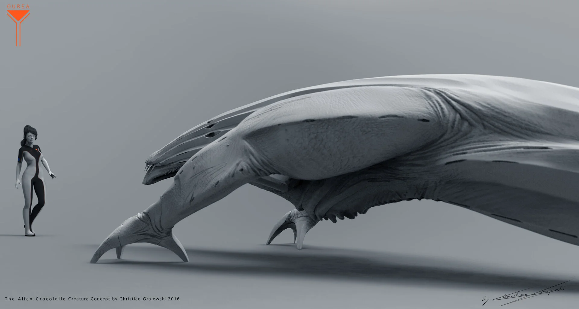 The Alien Crocodile Creature Concept 05 by Christian Grajewski.jpg