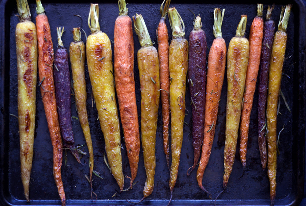 Roasted Rainbow Carrots