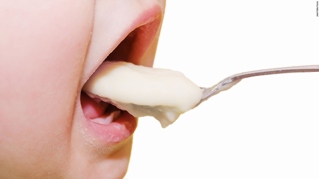 Rice cereal is often the first solid food given to infants. 