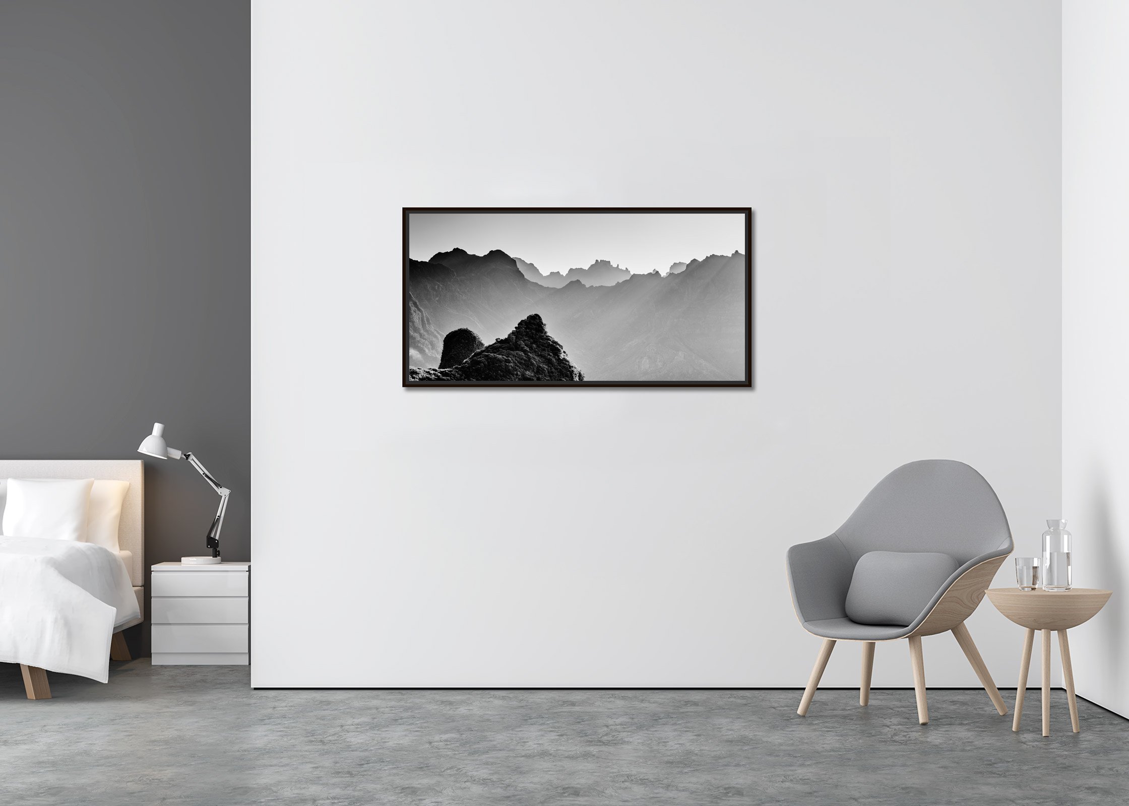 Gerald Berghammer | Black & White Photography Morning Light in the Mountains sunrise Madeira