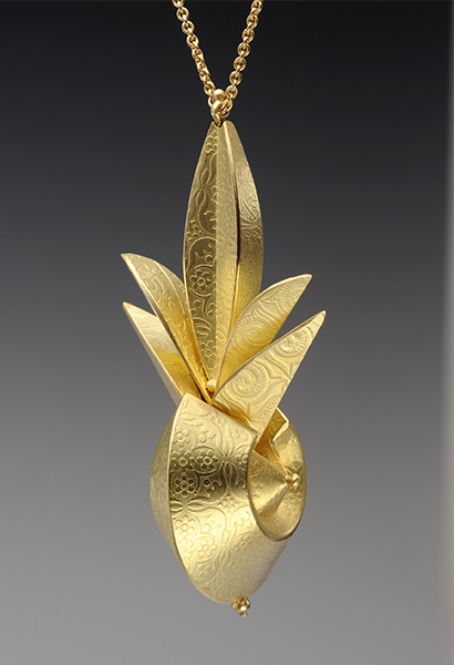 Gold Pendant, 1999, 18k gold
