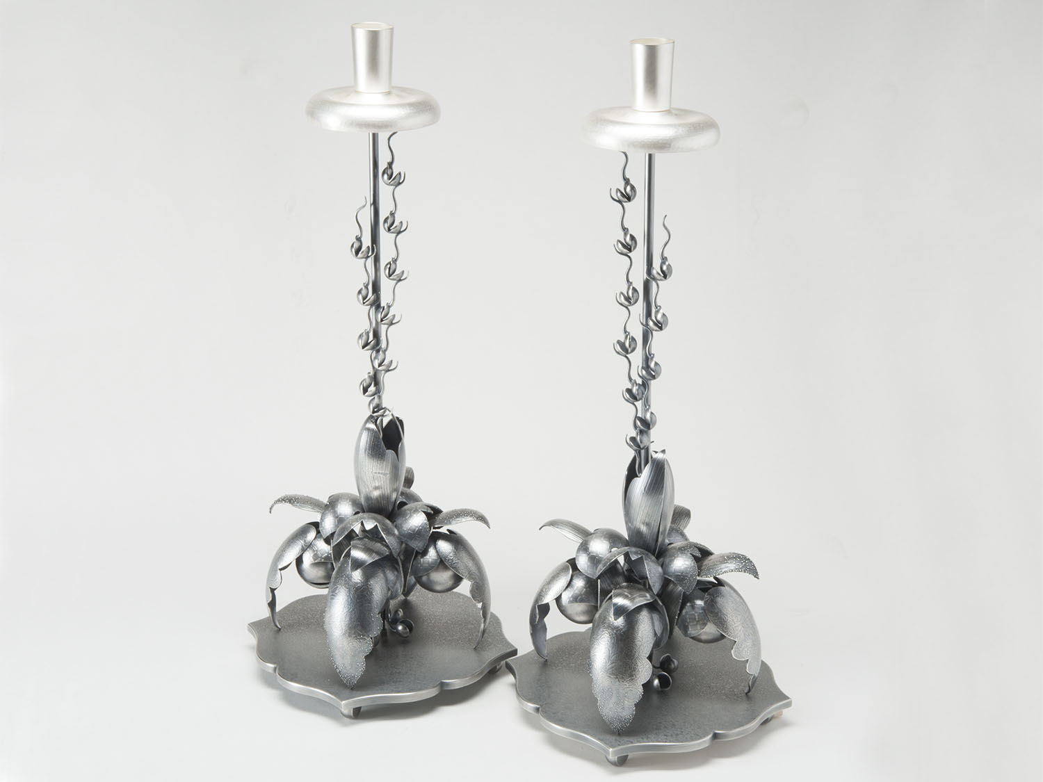 Candlestalks  |  2015  |  sterling silver, bronze, silver plate  |  18 x 8 x 8 inches