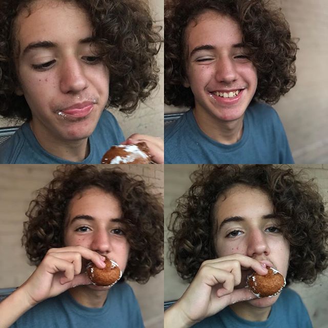 Yep that&rsquo;s a fried @oreo  and a #happyboy