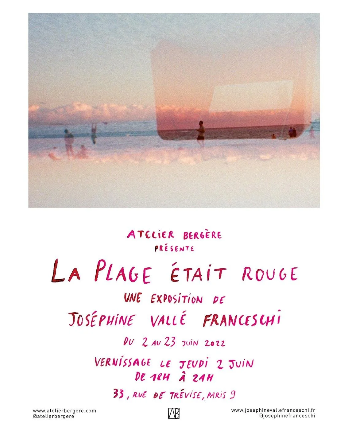 Invitation La Plage était rouge.JPG