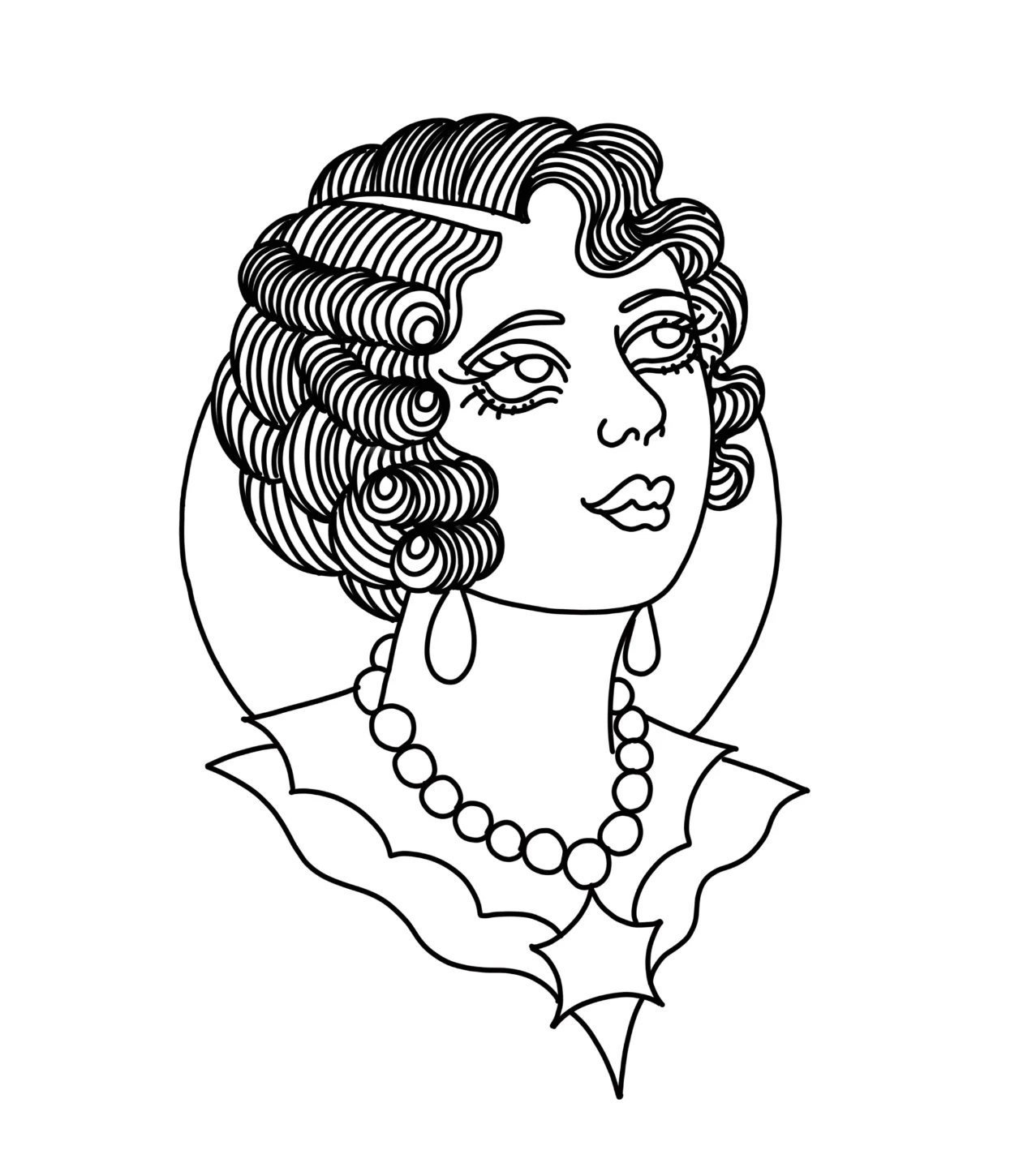 Looking lady