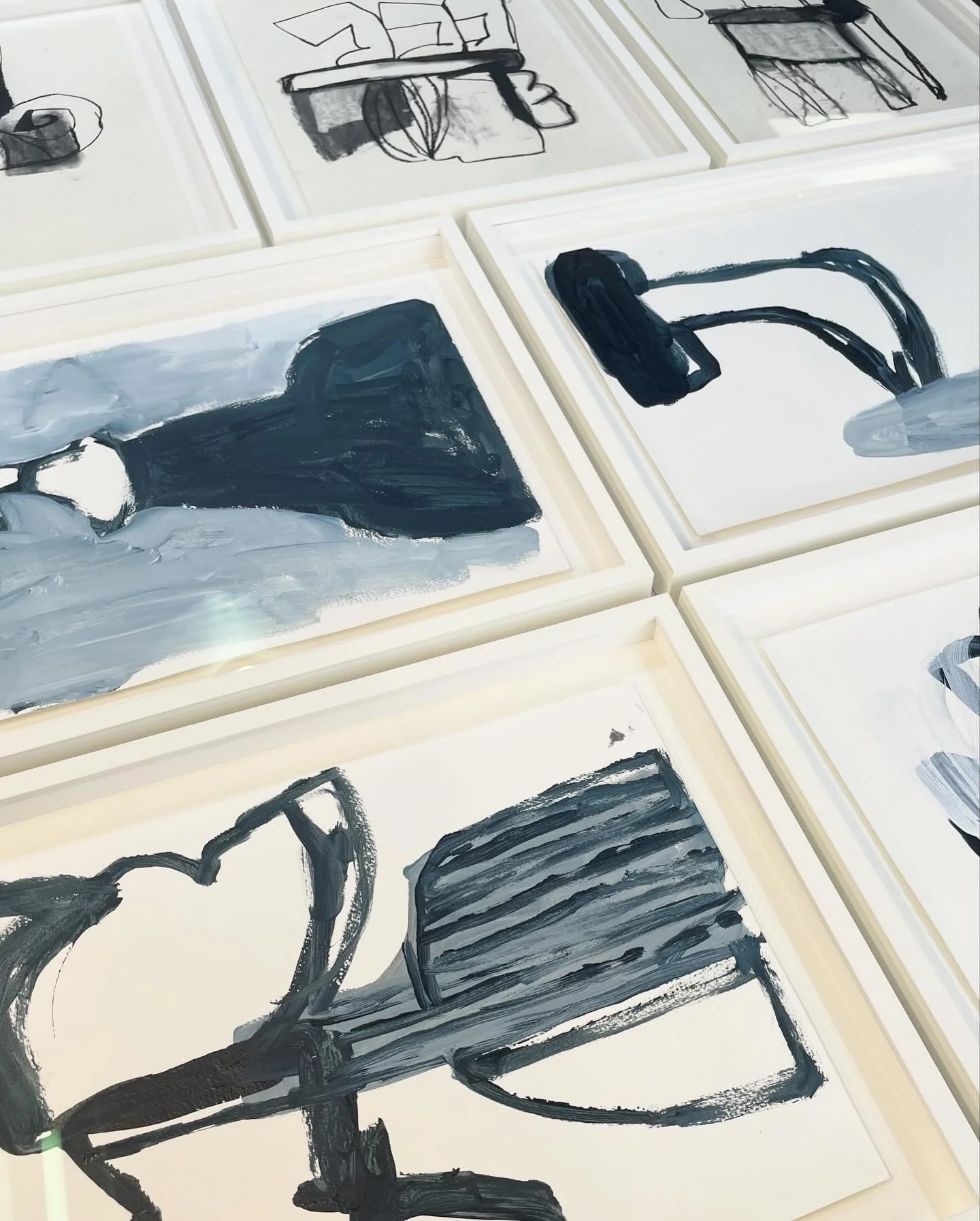We&rsquo;ve been busy this week finishing up some framing for @henzward for his show at @frestoniangallery opening Wednesday 26th.
Looking forward to seeing them all hung on the walls and the book publication too! 

@arthublondon 

#frameworkframing 