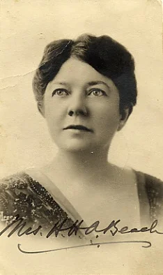 Composer Amy Beach, born in Henniker, NH