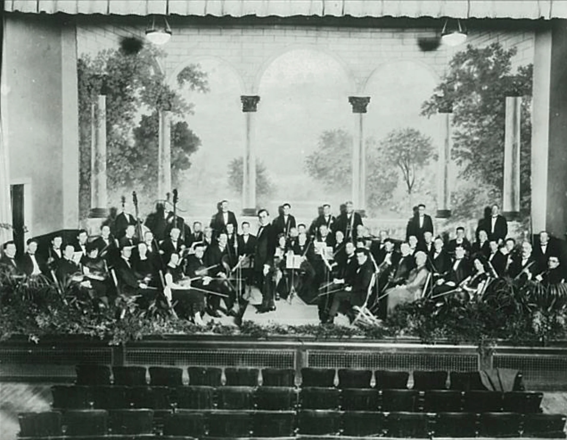 Clayton A. Eaton and the Nashua Symphony, circa 1923.